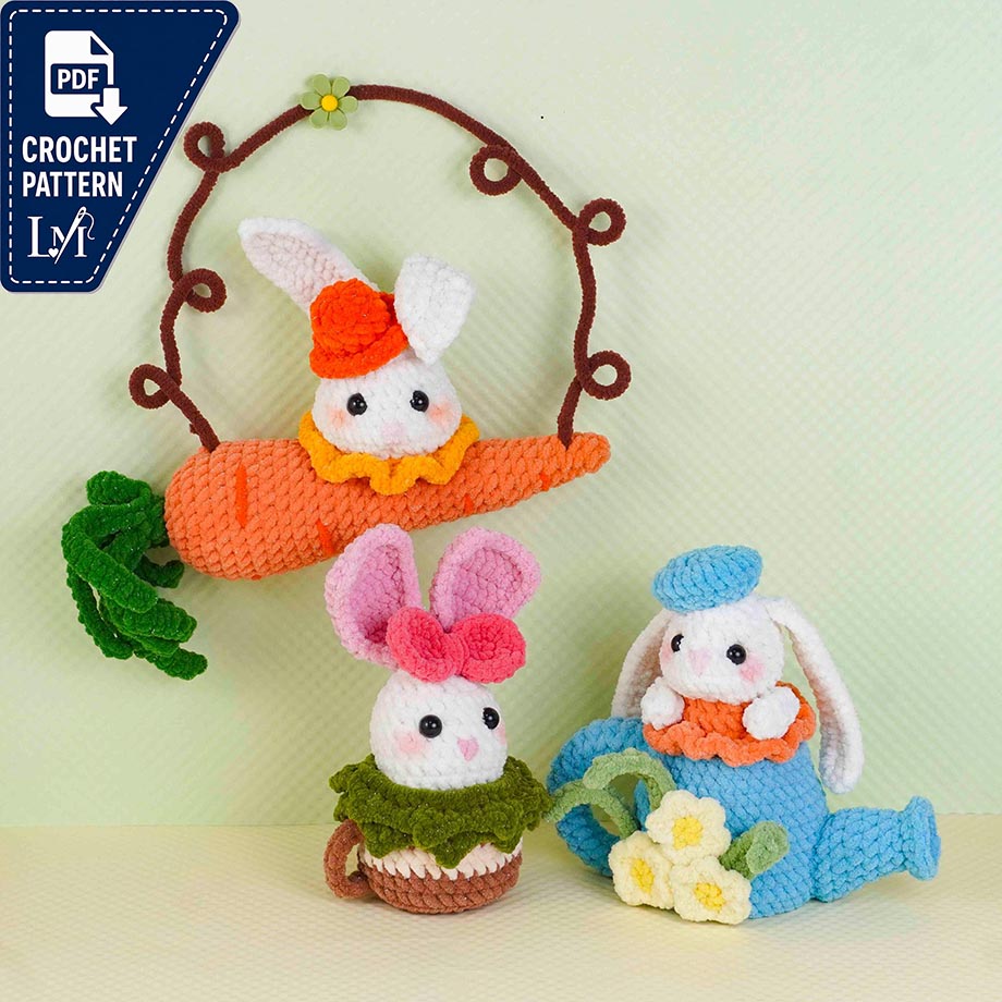 Bunny with Carrot Crochet Patterns for Adorable Amigurumi Projects 2